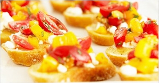 Bell Peppers Bruschetta