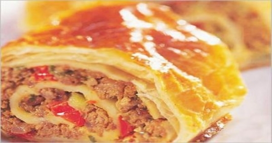 Meat & Bell Peppers Rolls