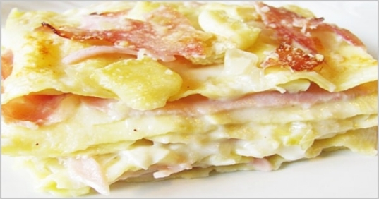 Prosciutto & Potatoes Lasagna